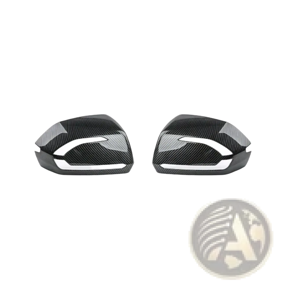 Black carbon fiber Hyundai Palisade led mirror covers 2020-2025 with sleek modern side mirror design