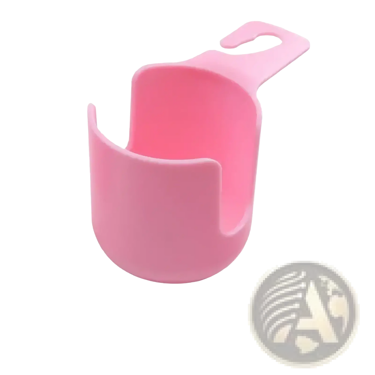 Pink plastic cup holder with handle designed for Icar V23 center console organizer tray use