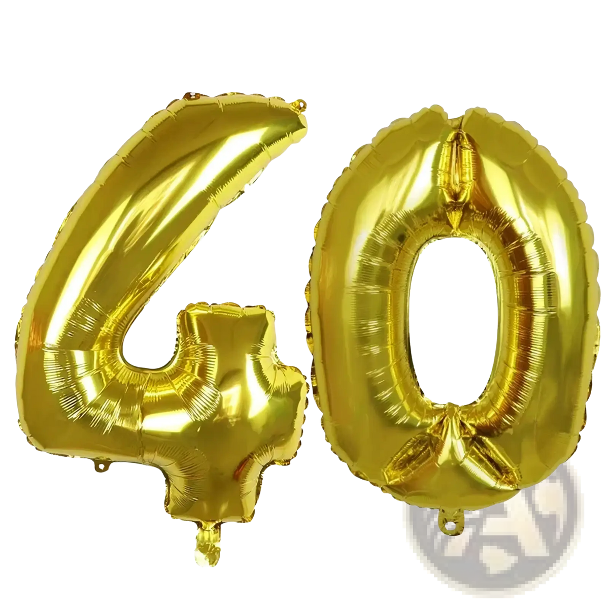 Inflatable birthday photo frame and shiny gold foil number balloon set shaped as 40 for celebration décor
