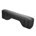 Black padded phone handset cover with smooth glossy finish and stitched edges for inflatable car air mattress back seat travel bed