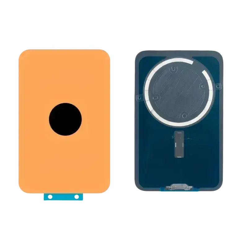 Orange and blue iPhone 14 Pro Max camera module covers for iPhone 17 Pro Max battery cover replacement glass back side