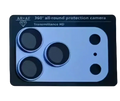 Silver-colored ar+af 360° all-round protection iphone 18 pro max anti reflection lens protector with three cutouts