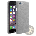 Iphone se 2016 fabric hard case gray slim cover showing the textured fabric back side of the phone case