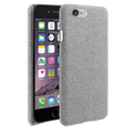Iphone se 2016 fabric hard case gray slim cover showing the textured fabric back side of the phone case
