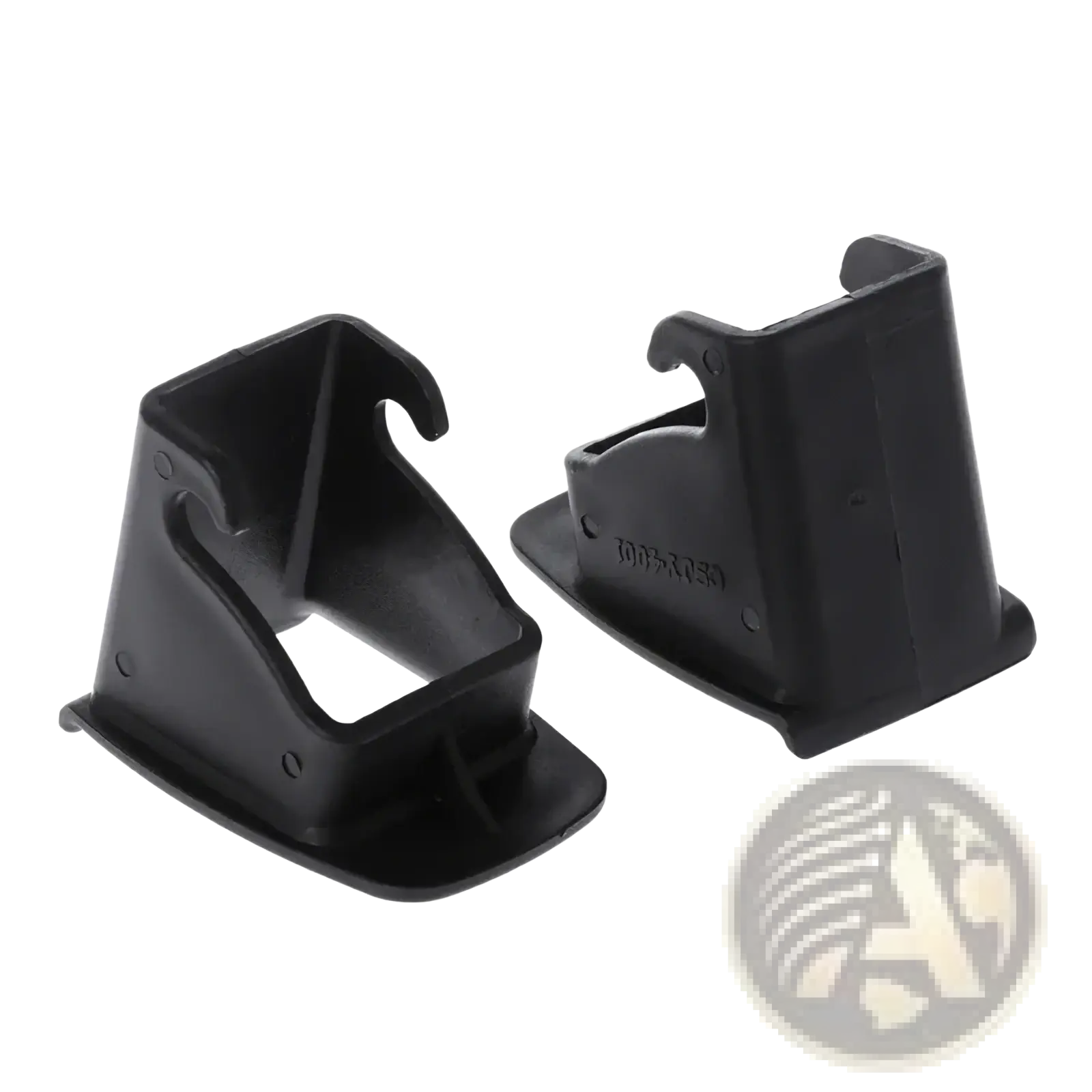 Black plastic isofix latch guide connector clips for car baby seat door handle protector use