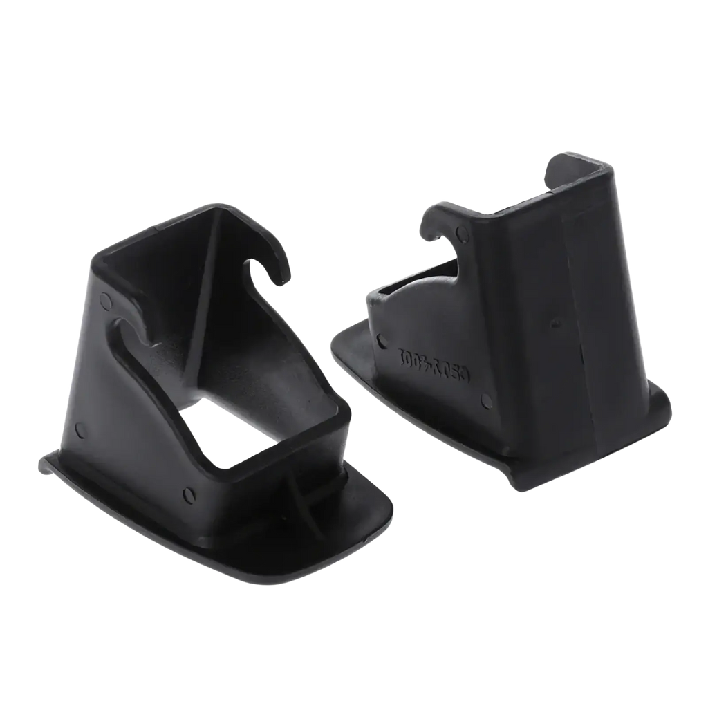 Black plastic isofix latch guide connector clips for car baby seat door handle protector use