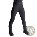 Ix7 mens fleece lined tactical pants in black with multiple cargo pockets and sturdy belt loop design