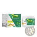 Green and white packaged Jaysuing ginger body slimming and skin tightening gel with ginger imagery on box and jar