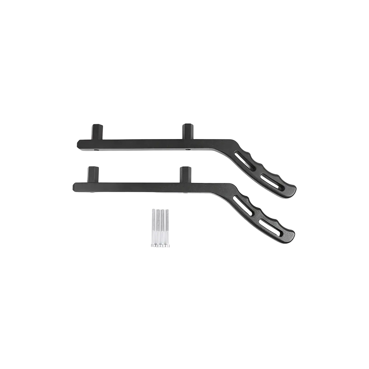 Jeep wrangler jk aluminum door grab handles in black with red accents featuring ergonomic grips and integrated mounts