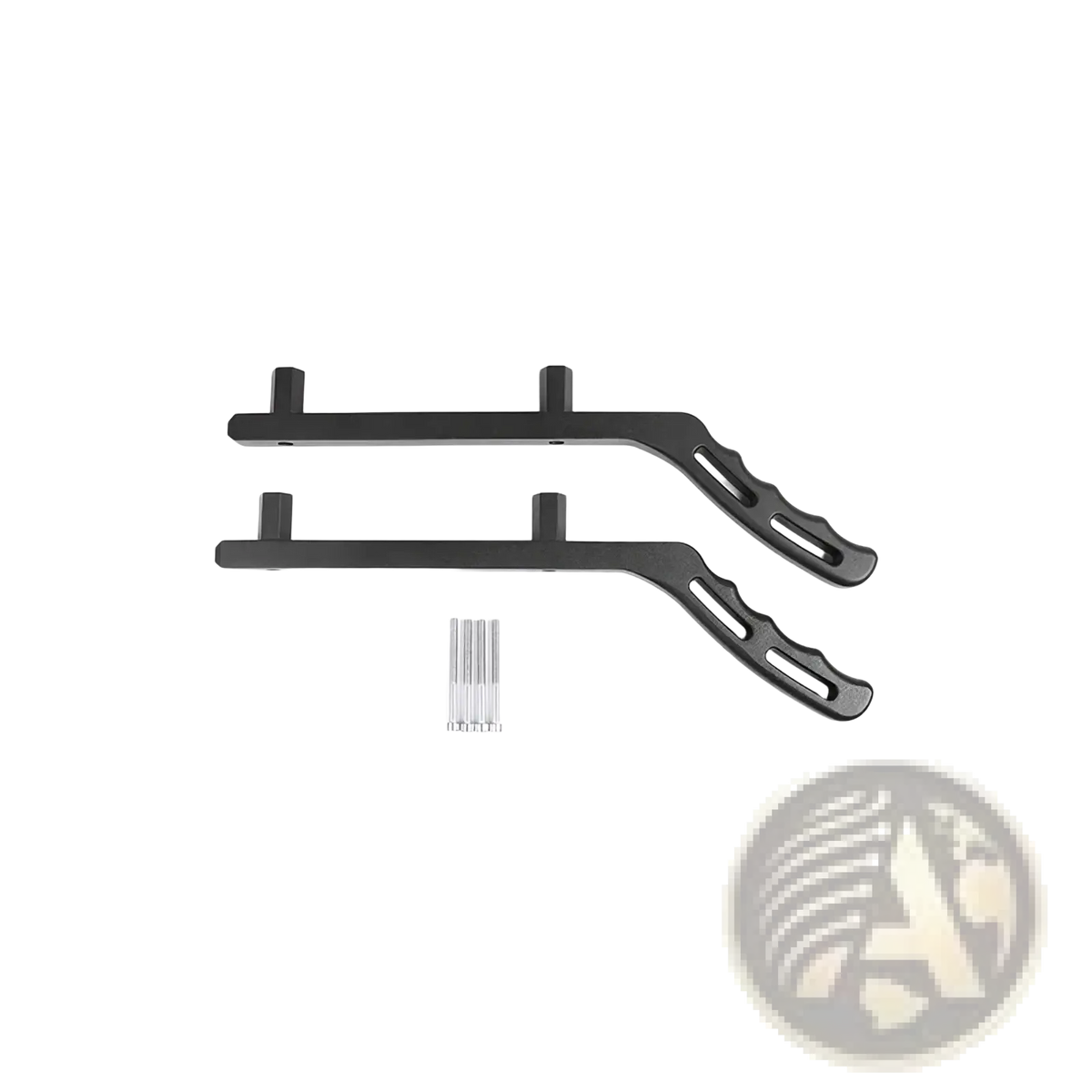 Jeep wrangler jk aluminum door grab handles in black with red accents featuring ergonomic grips and integrated mounts