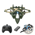 K500 Max camouflage drone featuring dual batteries a sleek military-inspired design and glowing blue nose light