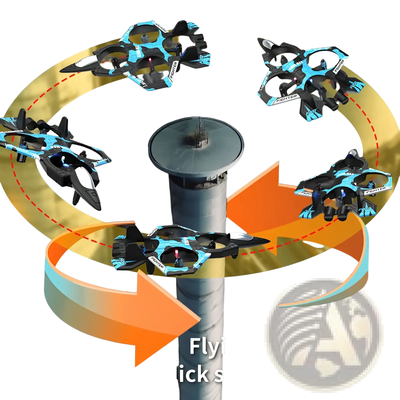 Blue and black k500 max drone with dual battery and sleek futuristic design as a fighter jet toy