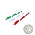 Set of colorful plastic car wheel covers in green white and red for Kia Carnival Ka4 front grille trim ABS 2022-2024