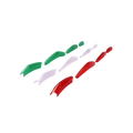 Set of colorful plastic car wheel covers in green white and red for Kia Carnival Ka4 front grille trim ABS 2022-2024