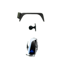 Silver and black wireless car charger with a sleek modern design for kia forte k3 phone mount 2019-2021