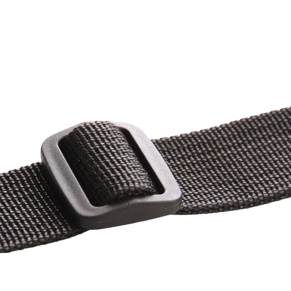 Black high-density woven tape strap with sturdy plastic buckle for kids electric motorcycle safety harness heavy load use
