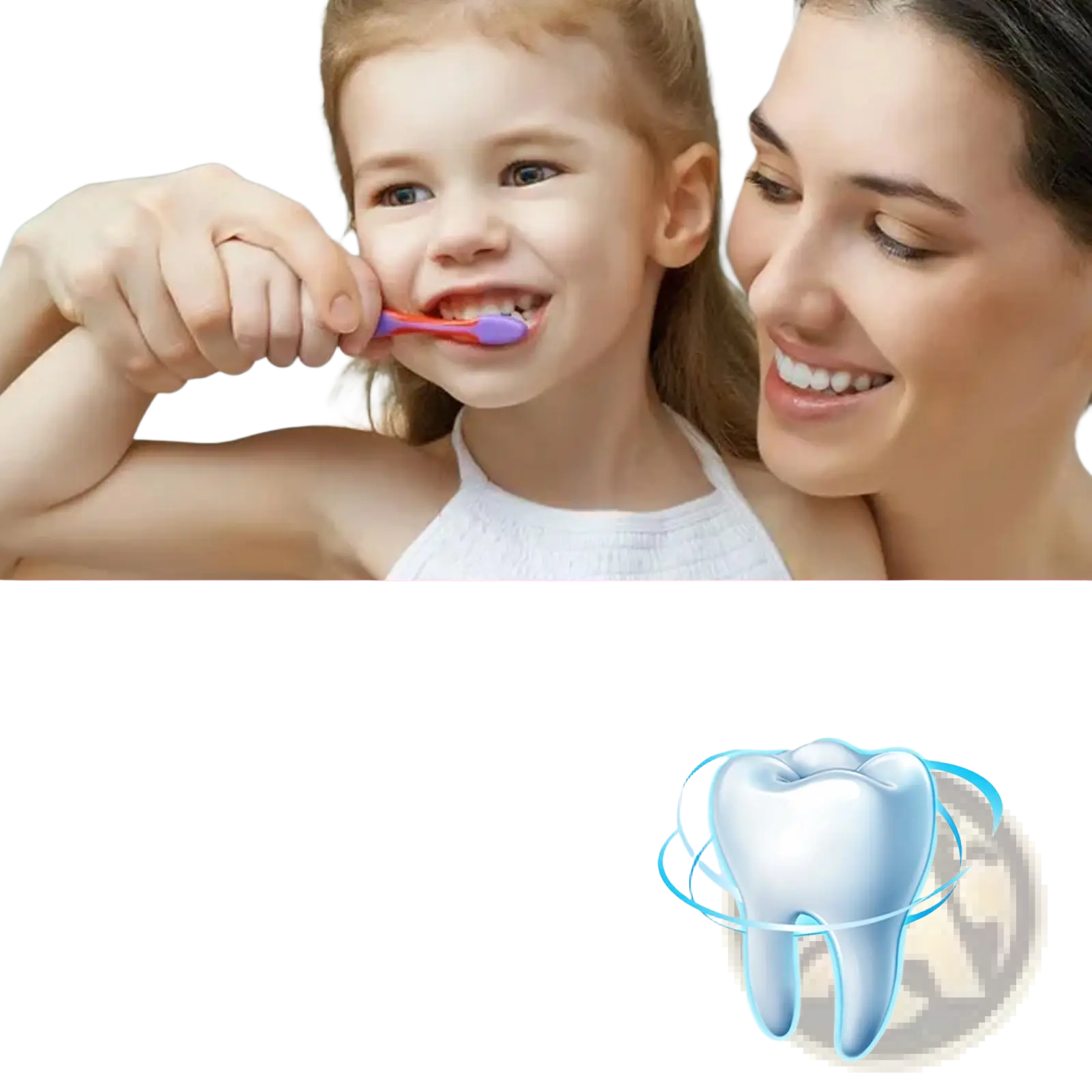 A child’s toothbrush with a purple handle and soft bristles used with kids foam toothpaste 60ml cavity protection blueberry
