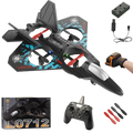 Black and blue l0712 rc plane foam remote control aircraft with red propellers designed as a fighter jet
