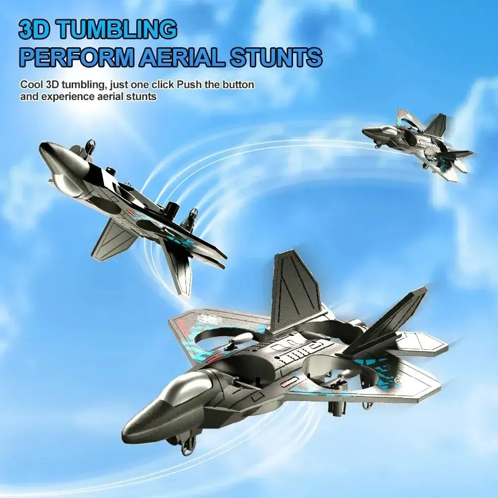 Silver and black foam l0712 rc plane with teal accents designed for 3d tumbling remote control aircraft stunts