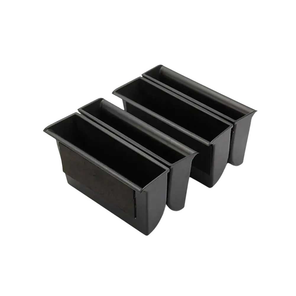 Set of three black plastic storage trays for Land Rover Discovery 4 door handle center console organization
