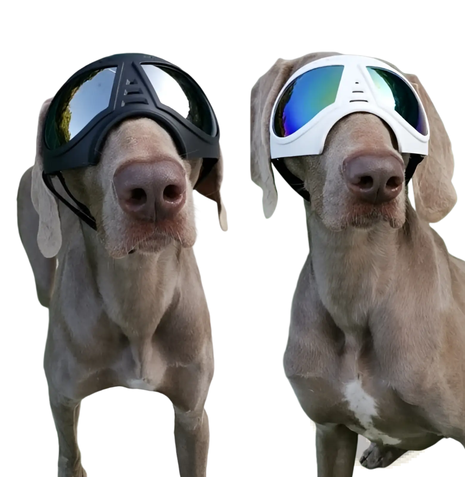 Large dog goggles black and white with reflective lenses uv protection windproof ski eyewear for outdoor use