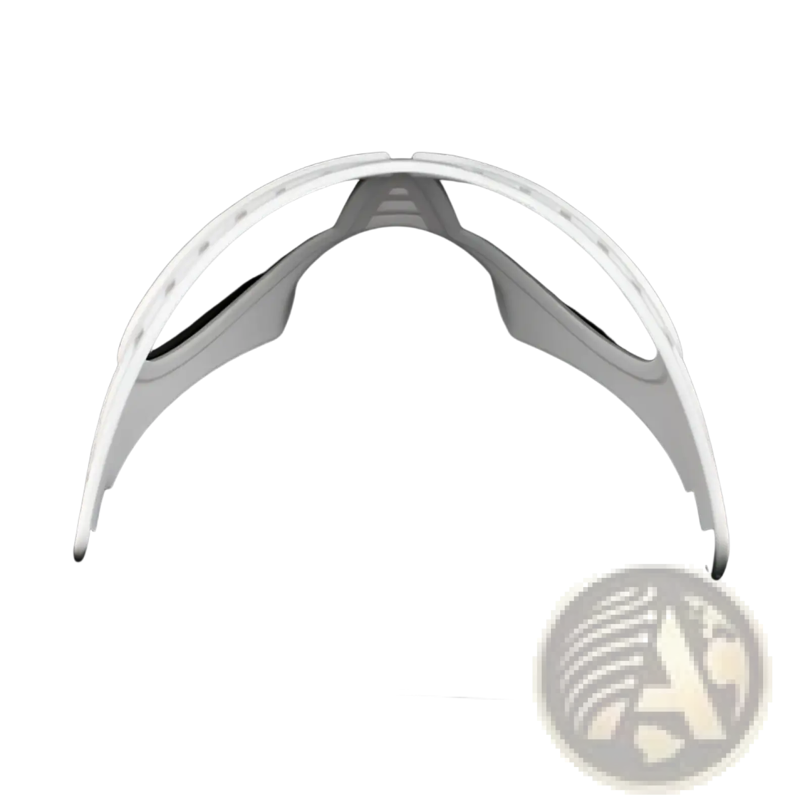 White plastic large dog goggles with uv protection and windproof transparent lenses for ski eyewear use