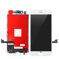 White lcd screen assembly for iphone 7 showing front touch screen and rear component side for lcd screens replacement