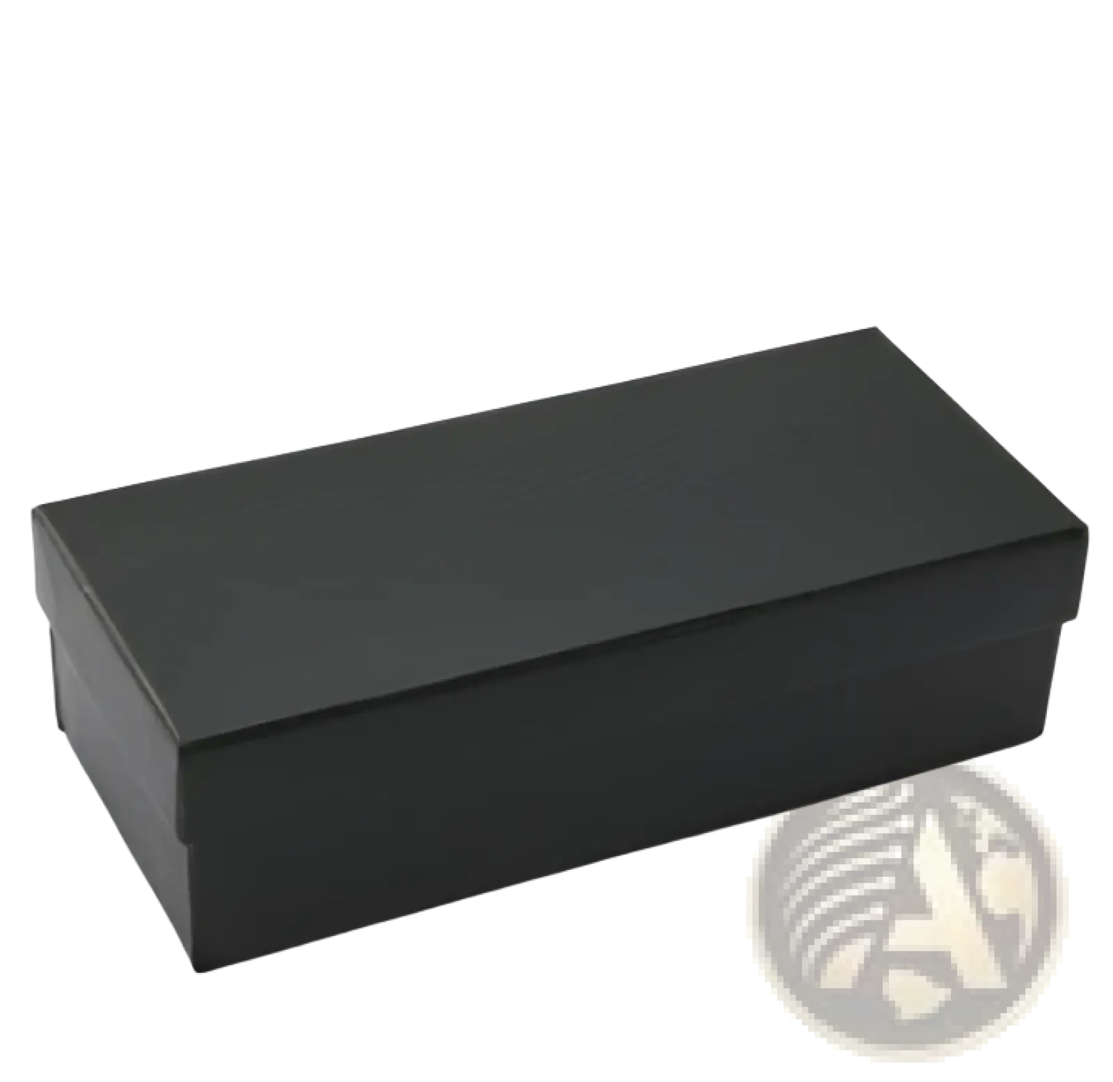 Black rectangular matte leather glasses case with microfiber cleaning set for protecting and maintaining eyewear