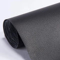 Black self adhesive pu leather repair patch roll with textured pebbled surface for furniture restoration