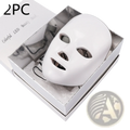 White led beauty mask with 7 color red light photon skin therapy in a sleek silver box for facial treatment