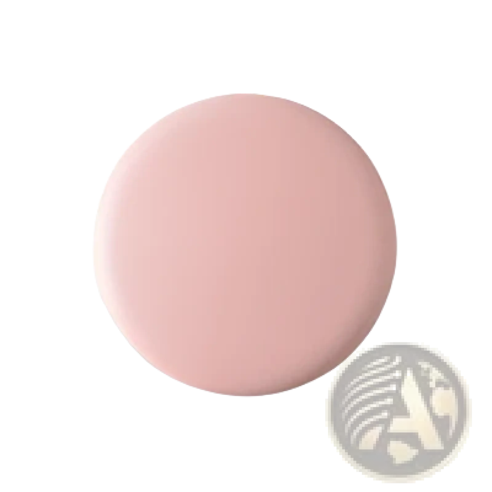 A smooth round pink led makeup mirror with 10x magnification and matte finish for portable use