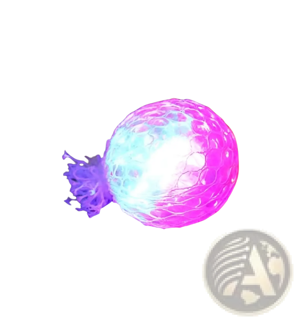 Led mesh stress ball glowing grape squeeze toy with pink and blue led lights mesh texture and frayed tassel