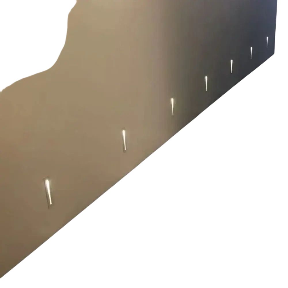 Modern recessed led stair wall light with motion sensor features sleek minimalist design emitting warm light