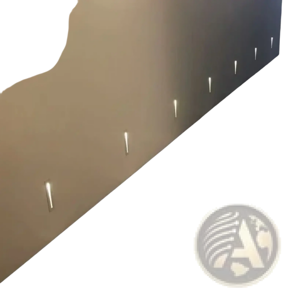 Modern recessed led stair wall light with motion sensor features sleek minimalist design emitting warm light