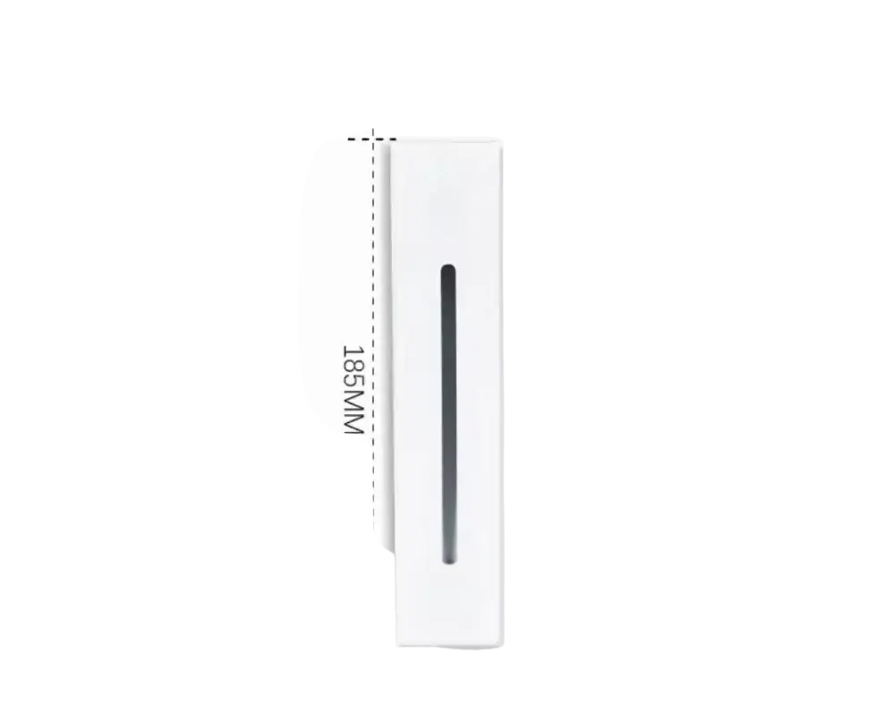 Led stair wall light motion sensor modern lamp with white rectangular body and central vertical black strip design