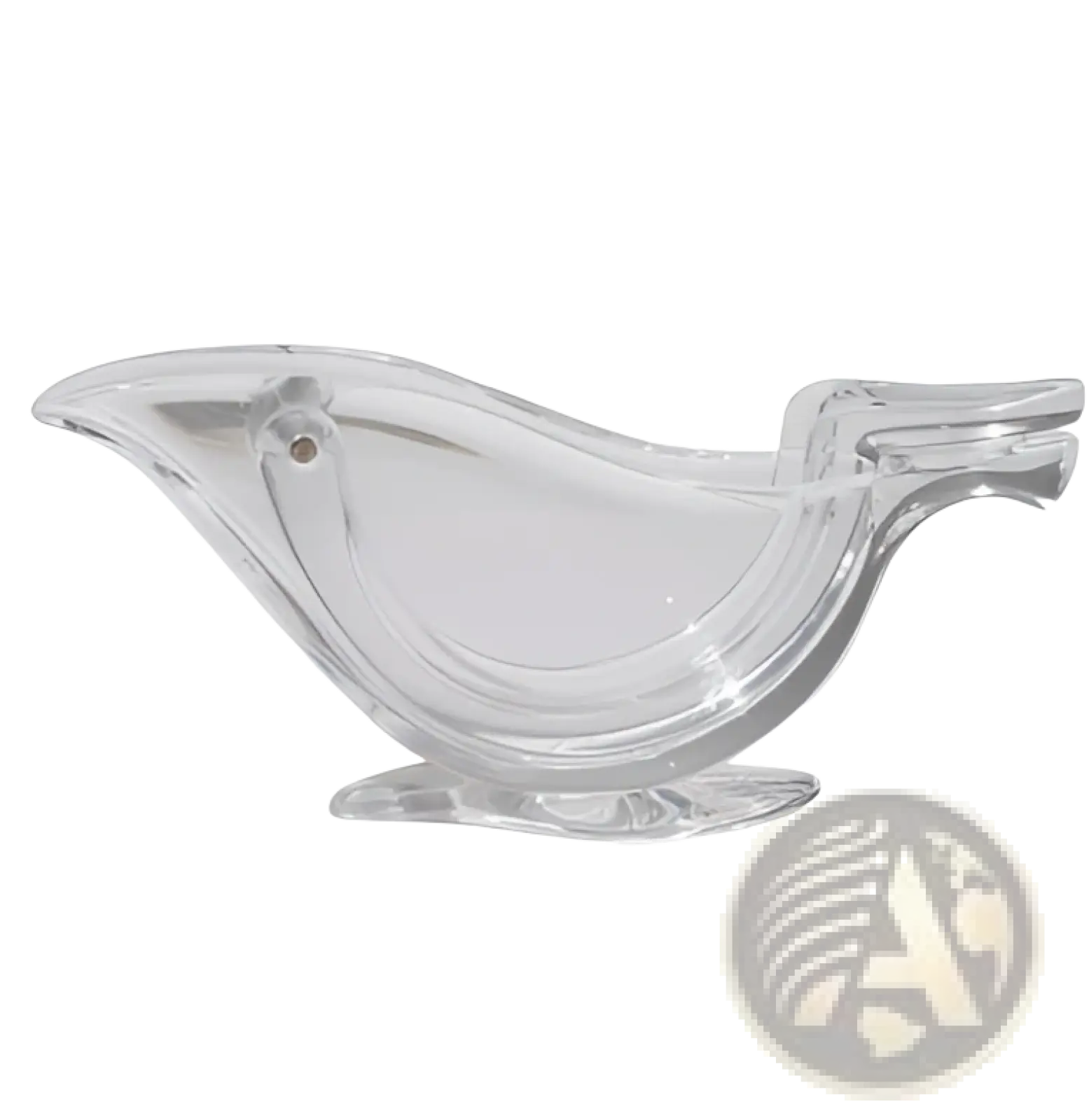 Clear glass bird-shaped acrylic lemon squeezer manual citrus juicer tool for efficient fruit pressing