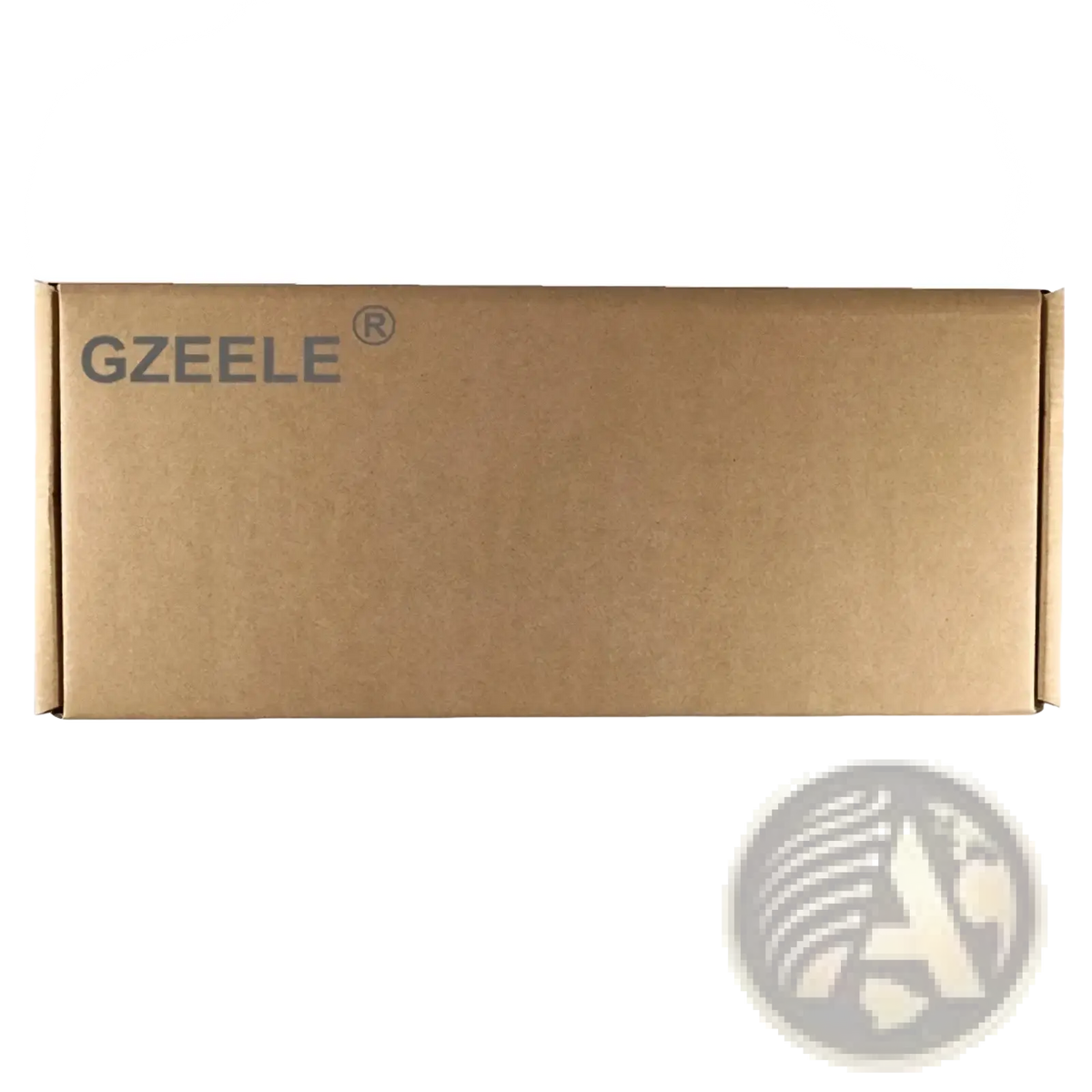 Brown cardboard box with gzeele printed in gray containing lenovo g40 g50 z50 optical drive bezel cover product
