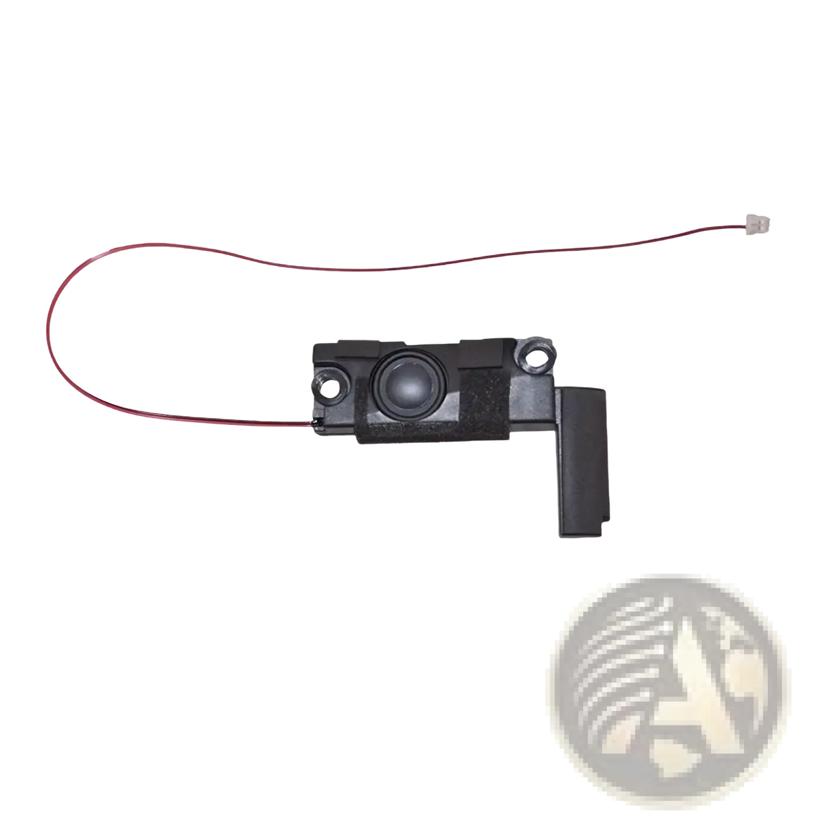 Black plastic lenovo rescuer 14isk 15isk replacement laptop speaker module with circular driver and attached red wire