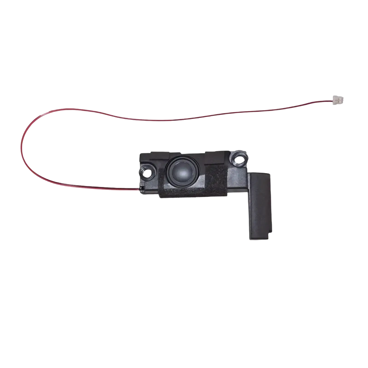 Black plastic lenovo rescuer 14isk 15isk replacement laptop speaker module with circular driver and attached red wire