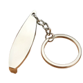 Silver metallic letter b keychain with teardrop pendant and chain gold metal car accessory