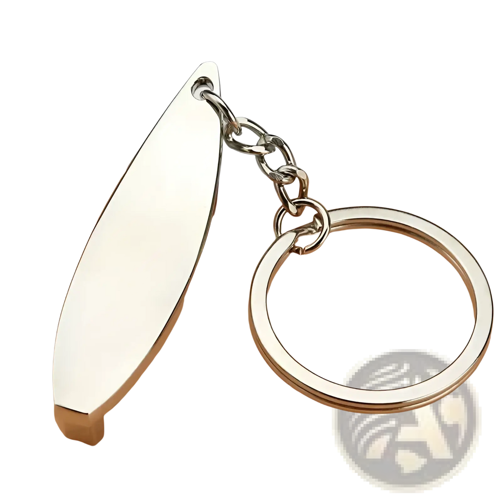 Silver metallic letter b keychain with teardrop pendant and chain gold metal car accessory