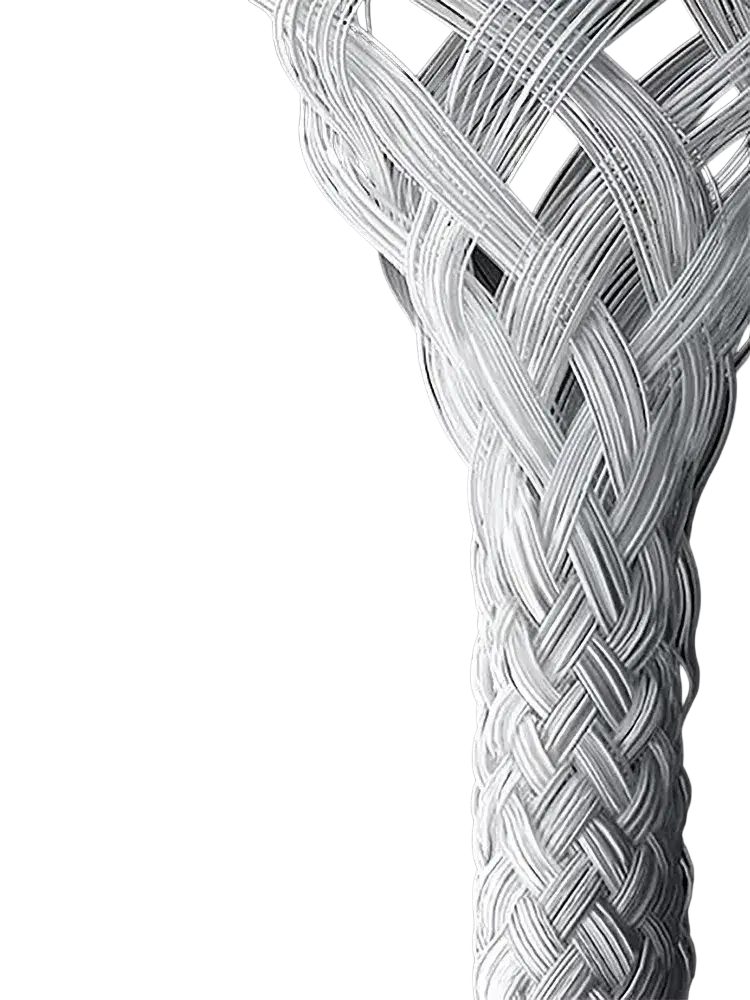 White 48-strand cotton braided usb lightning cable with durable texture for 20w fast charging