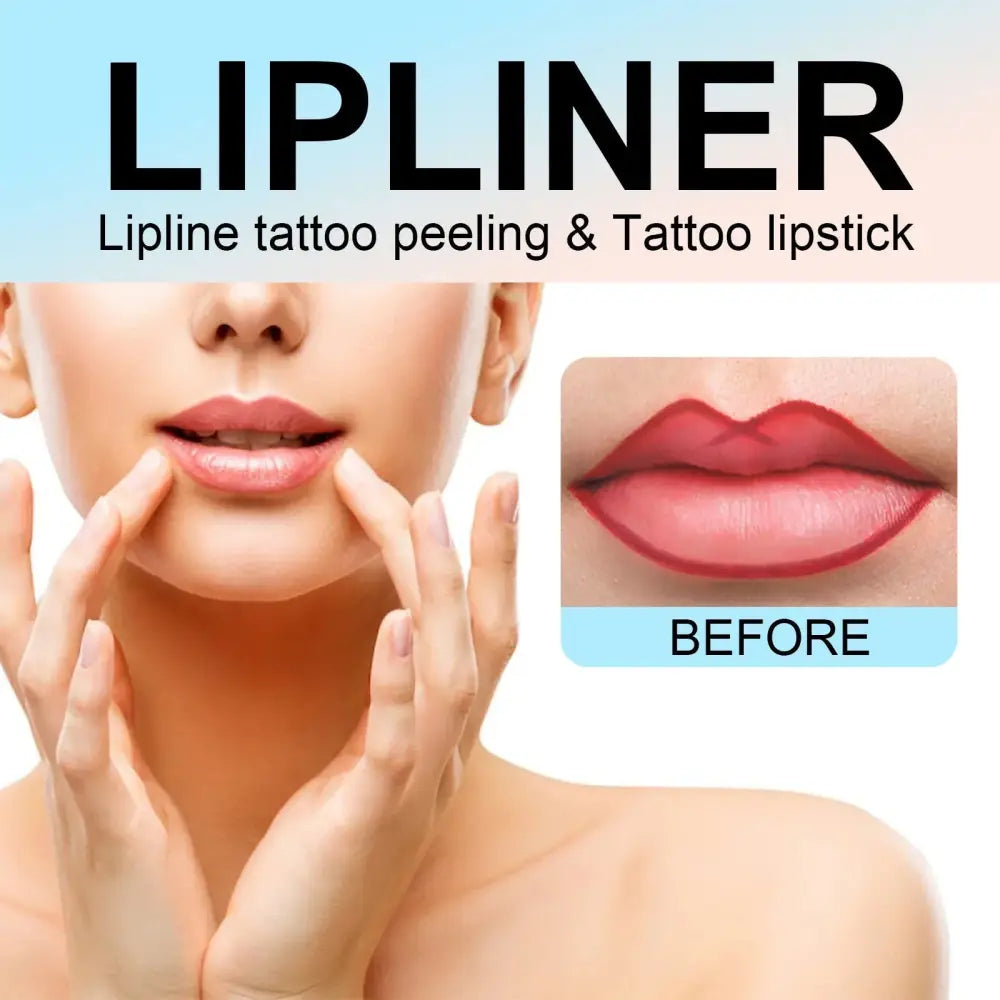 Ouhoe waterproof plumping lip liner and gloss pen in soft pink for precise tattoo-like lip line definition