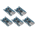 Blue lithium battery charging board with silver usb ports and black integrated circuits for efficient battery charging