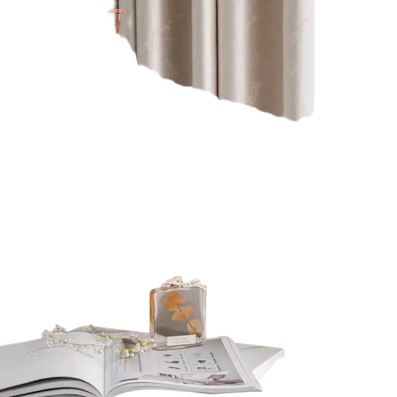 Beige textured living room curtains with subtle sheen vertical pleats and tassel tieback beads para la sala blackout drapes