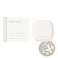 Loose powder Lakerain soft focus blurring setting case in sleek white compact with minimalist branding