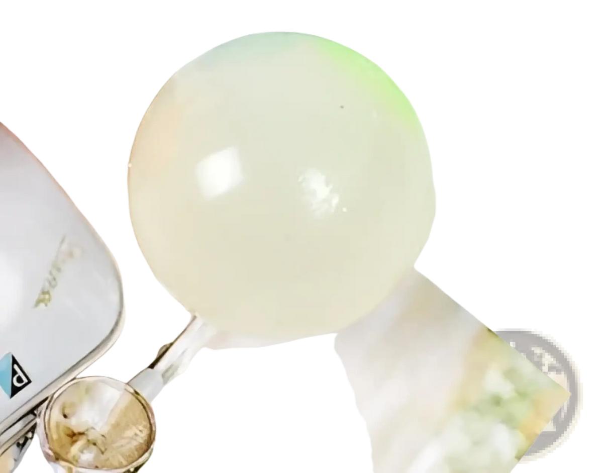 Translucent white spherical gel ball of luminous sticky wall balls glow in the dark squeeze toy for tactile play