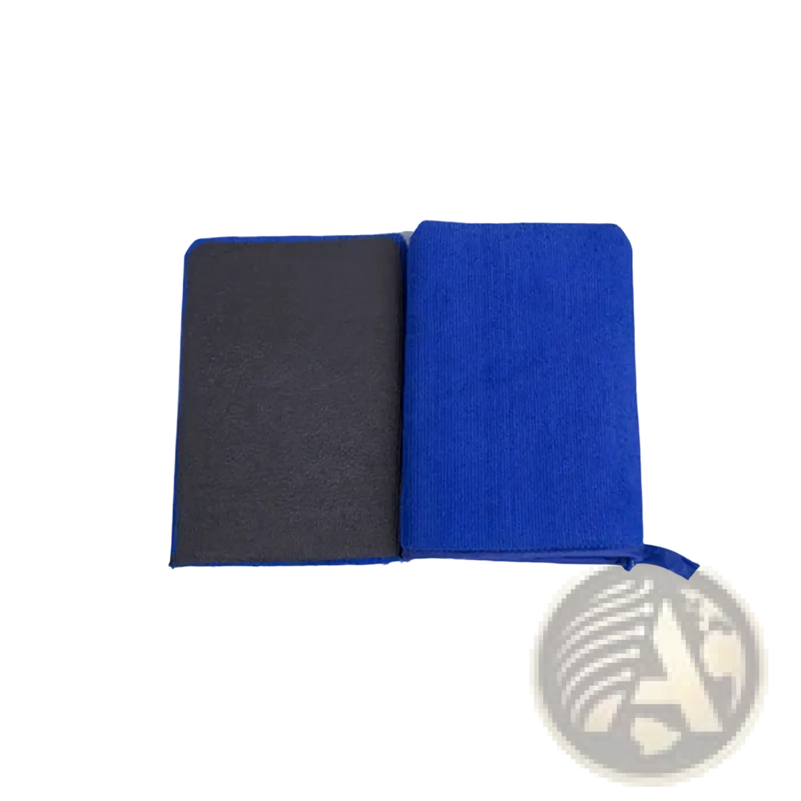 Magic clay cloth auto detailing towel dual-sided microfiber cloth black and vibrant blue for effective surface wiping