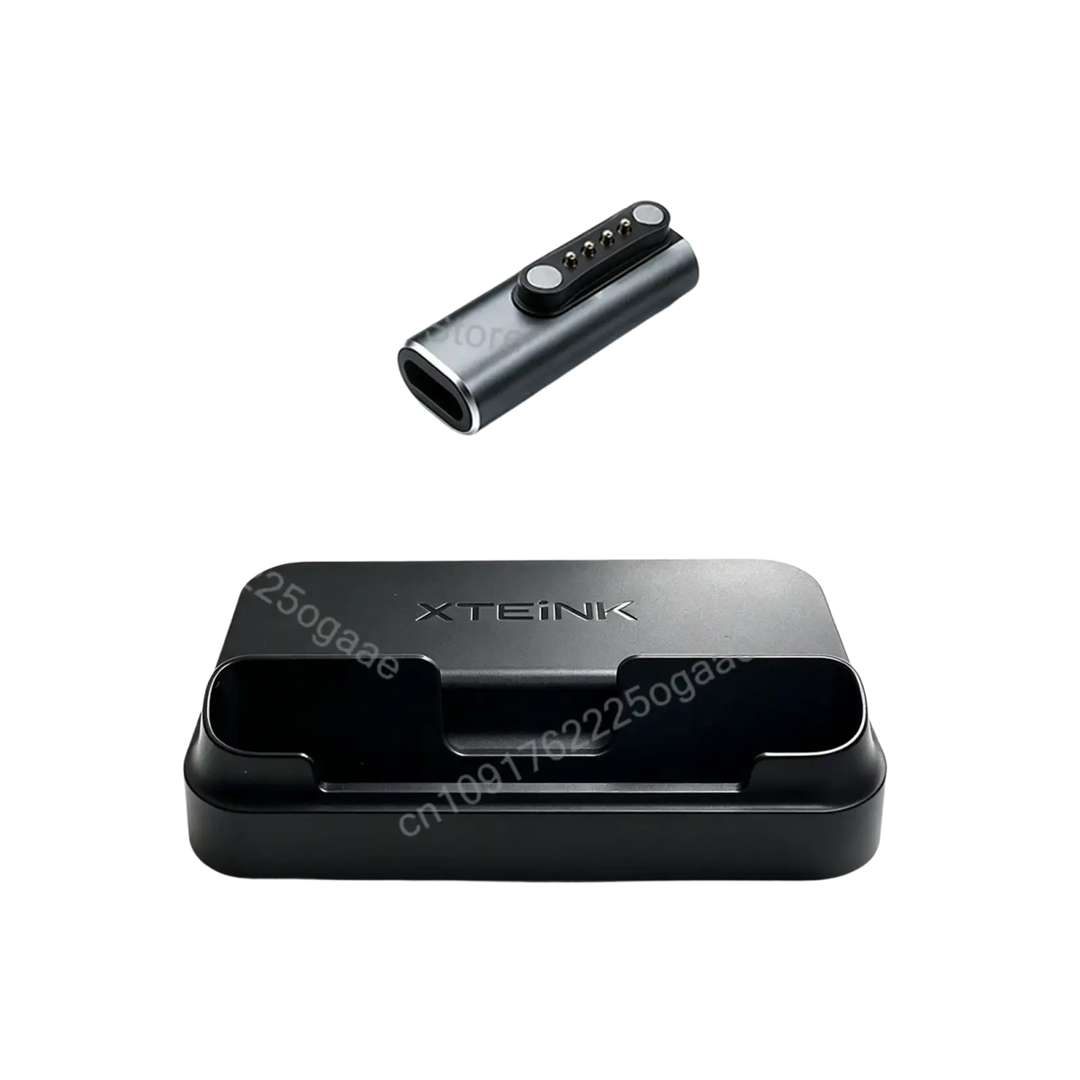 Black xteink official original magnetic charging dock with wireless charging pad and sleek metallic finish