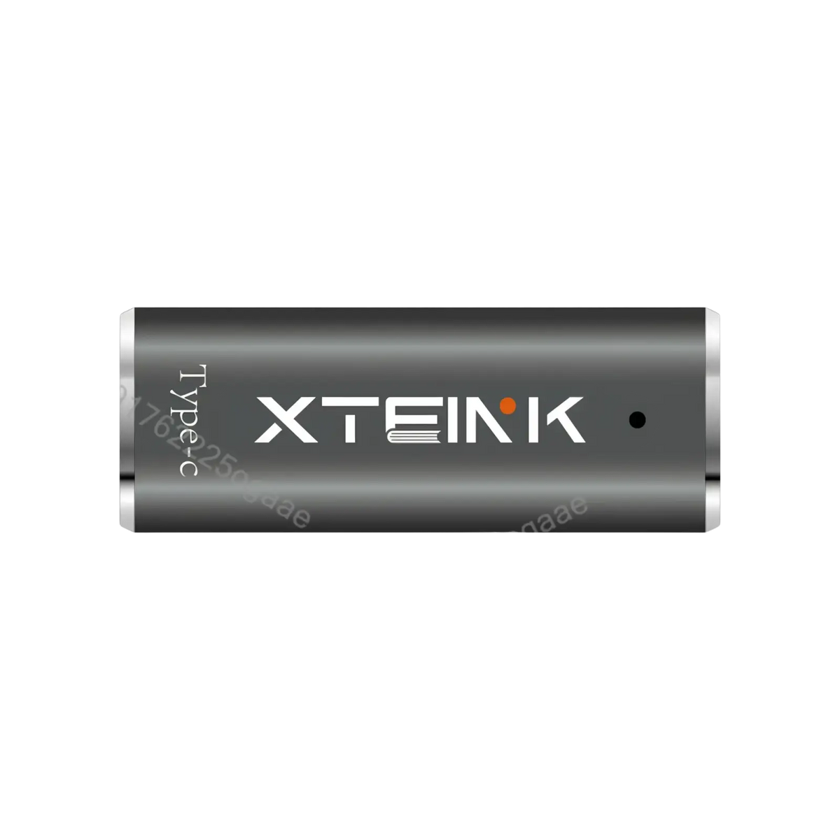 Black xteik type-c usb flash drive with silver metallic ends and white branding for official original magnetic charging dock use